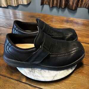 Orthofeet Lincoln Center Black Leather Oxford Shoes Diabetic Men Sz 13 2E